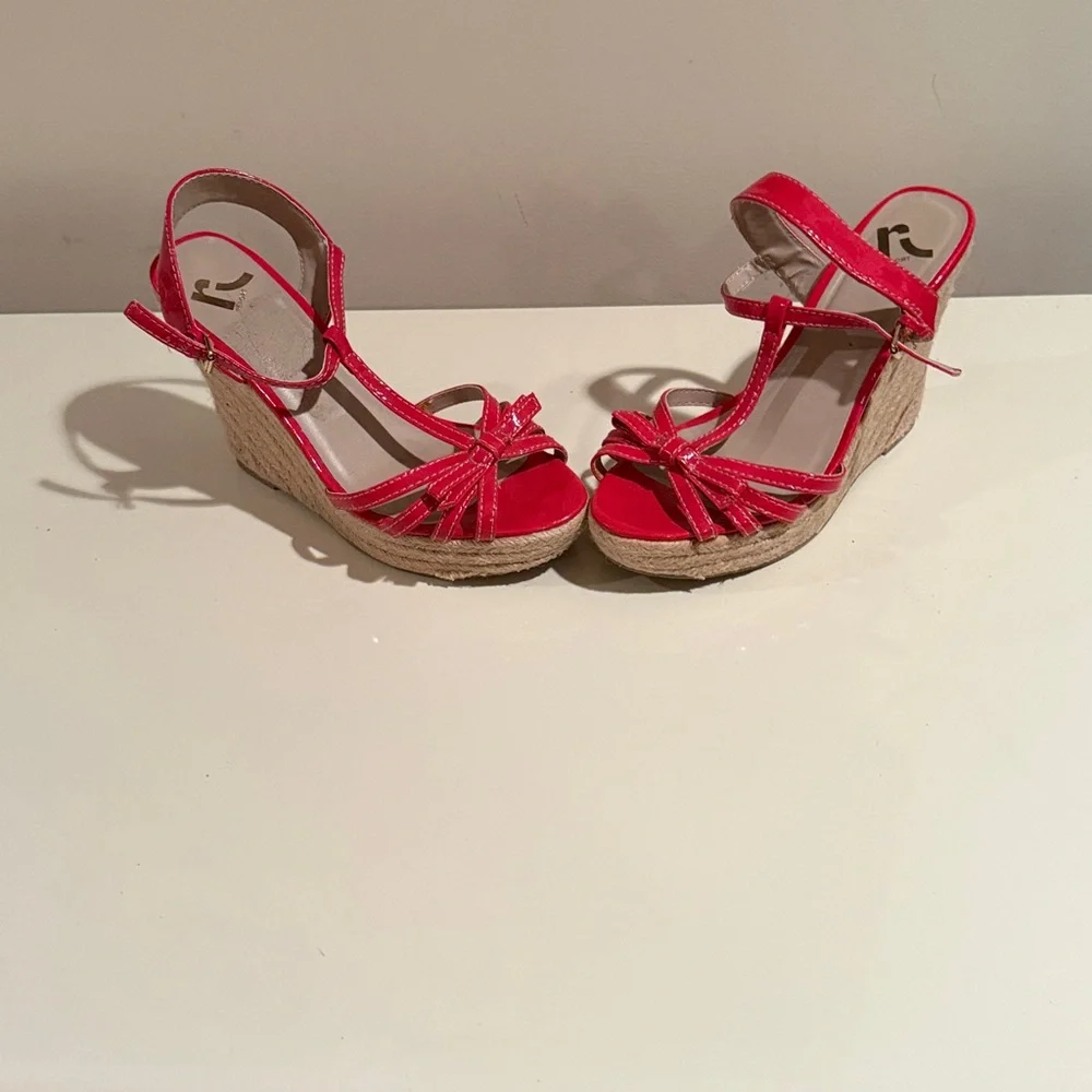 Report Red Espadrille Sandals